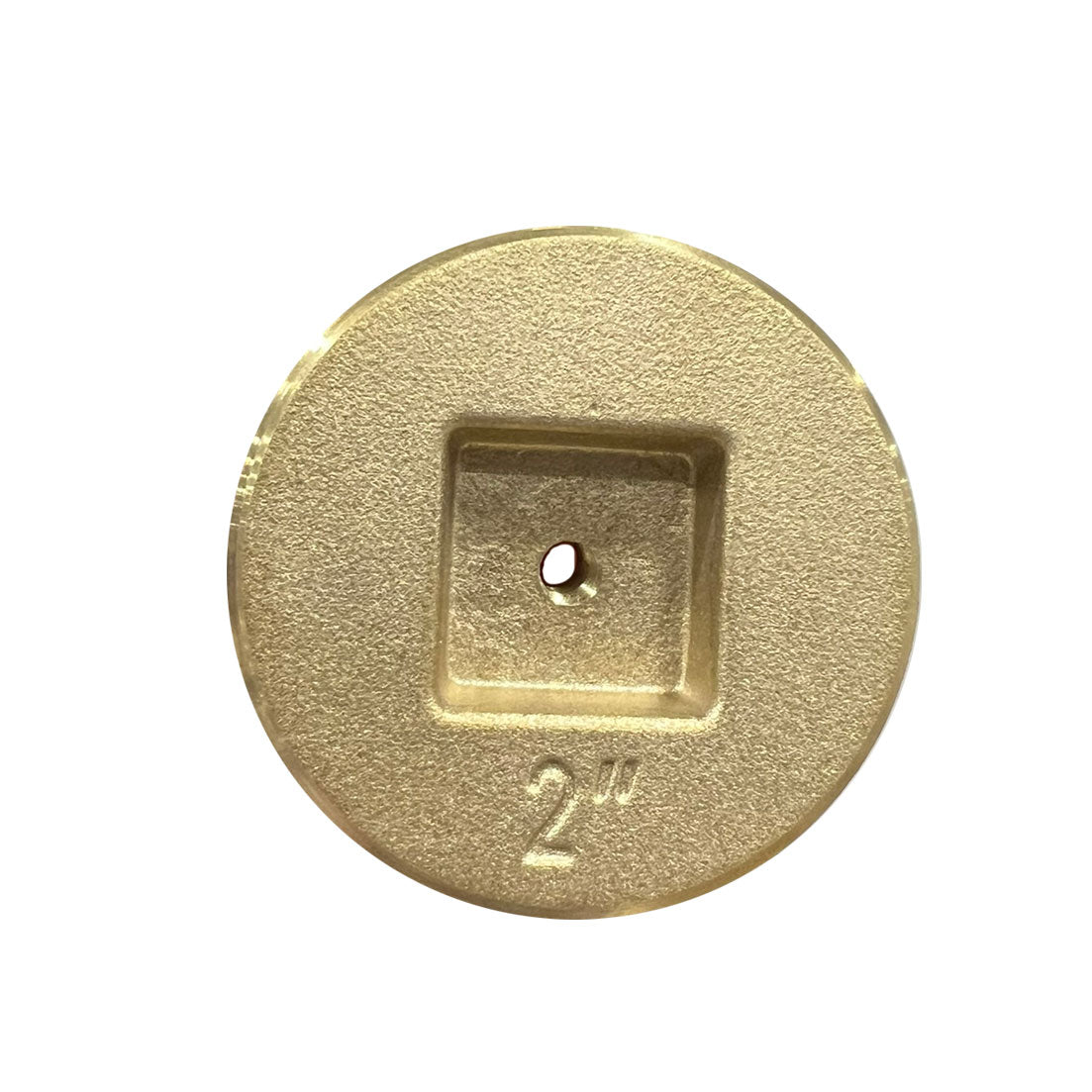 1854-T - Brass Countersunk Tapped Southern Code Cleanout Plug - 2-1/2"