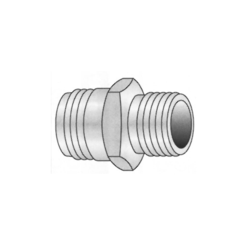 2143 - Male Hose to Male Pipe Adapter - 3/4" MHT x 1/2" MPT