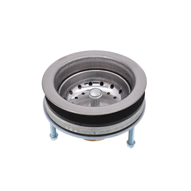 21901 - EZ ON Basket Strainer - Satin Stainless Steel