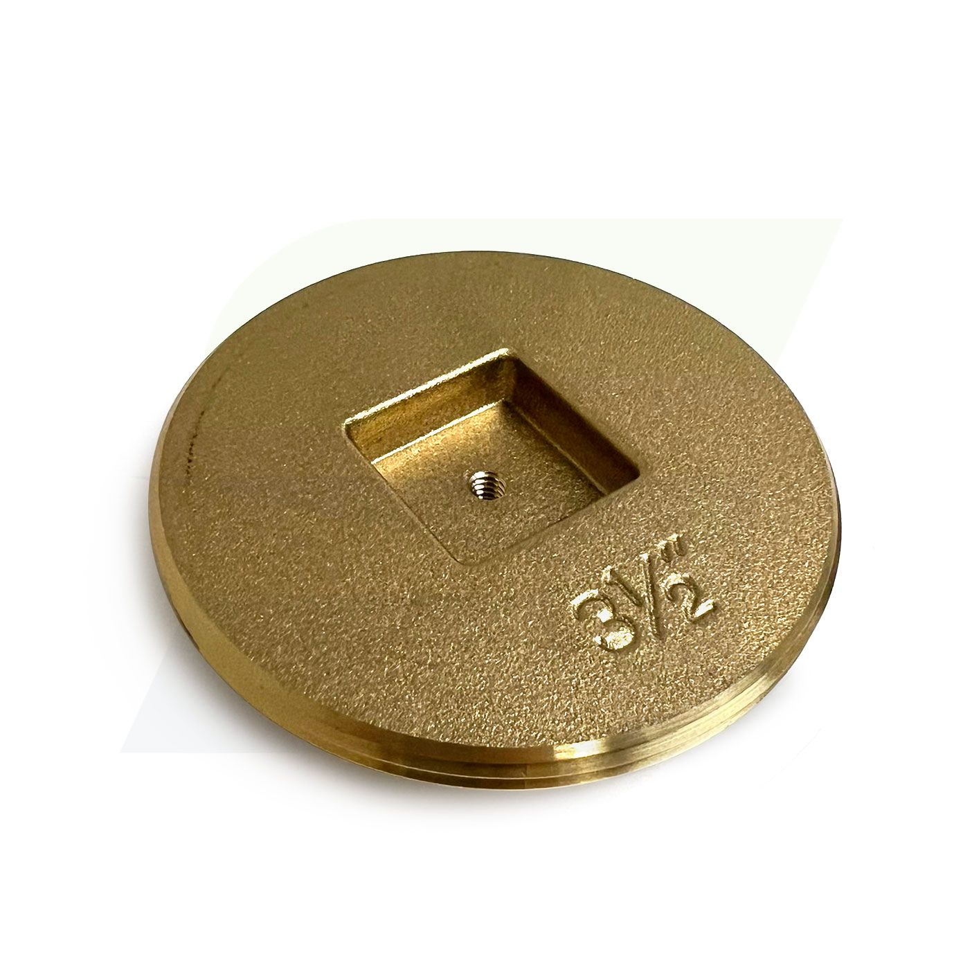 1856-T - Brass Countersunk Tapped Southern Code Cleanout Plug - 3-1/2"