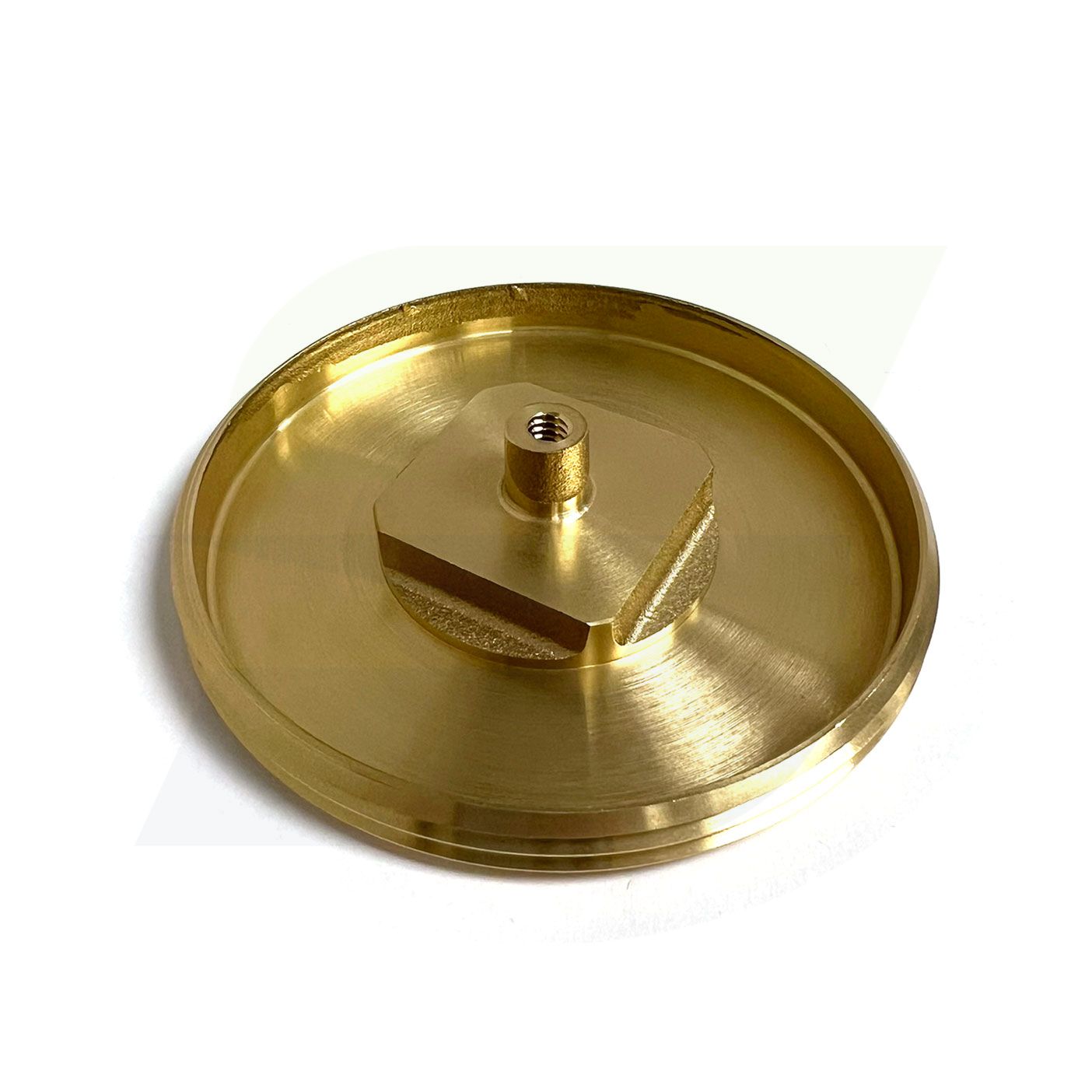 1856-T - Brass Countersunk Tapped Southern Code Cleanout Plug - 3-1/2"