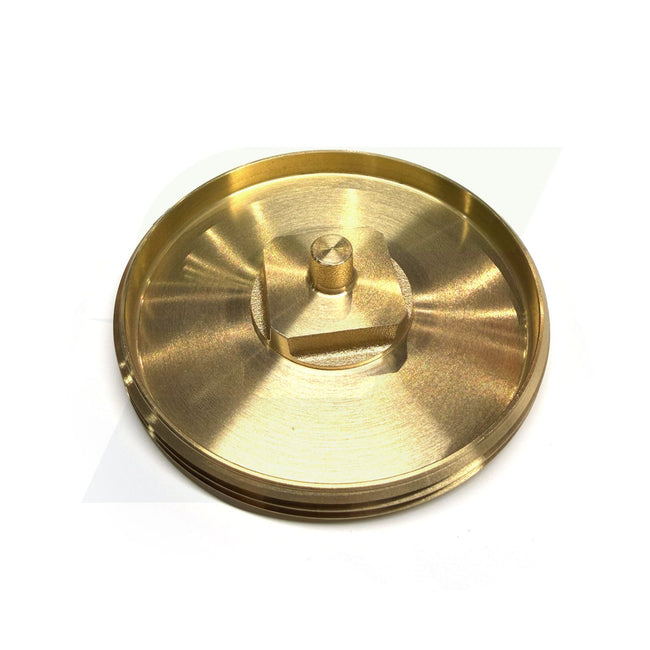 Brass Countersunk Square Southern Code Cleanout Plug - 4"