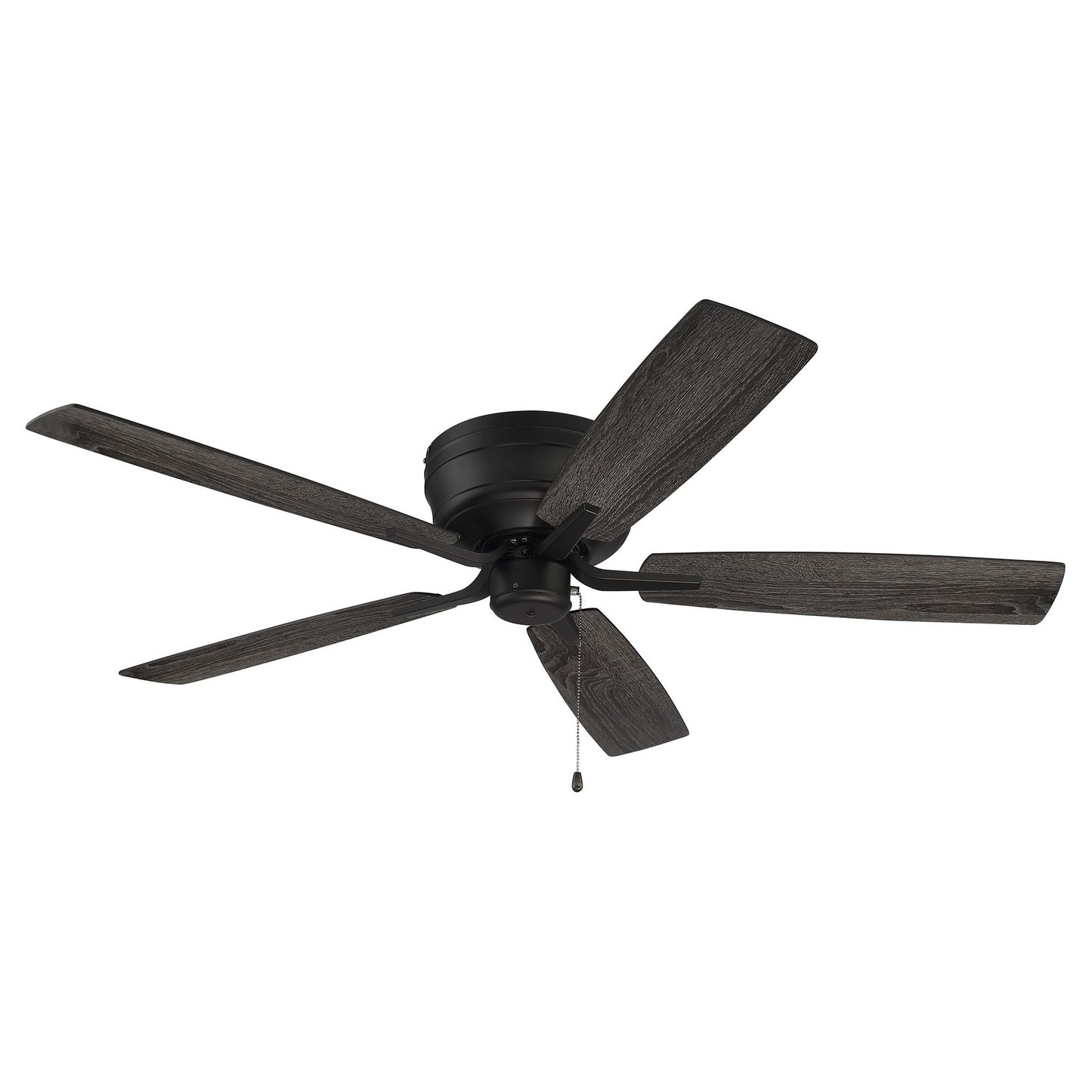 PPH52FB5 - Pro Plus Hugger 52" 5 Blade Ceiling Fan - Pull Chain - Flat Black