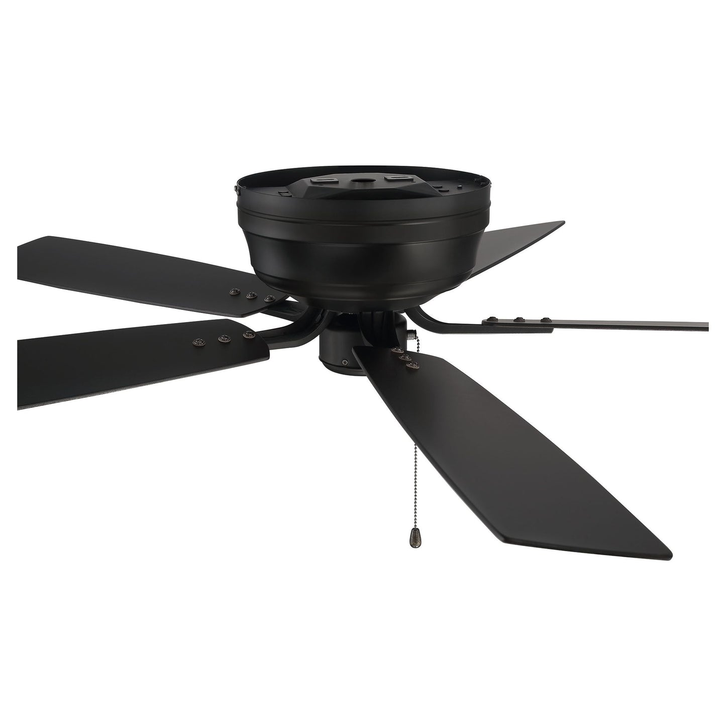 PPH52FB5 - Pro Plus Hugger 52" 5 Blade Ceiling Fan - Pull Chain - Flat Black