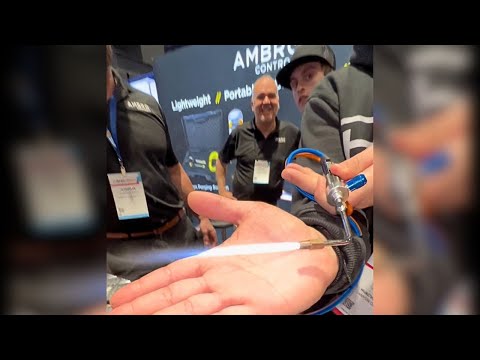 ambro precision torch demo video at an exhibit