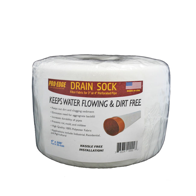 89-4100 - Drain Sleeve Sock - 4" x 100'