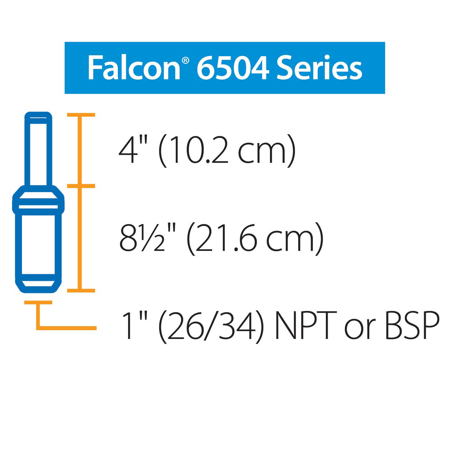 6504-FC - 4" Falcon Series Rotor Pop-Up Sprinkler - Full-Circle Pattern