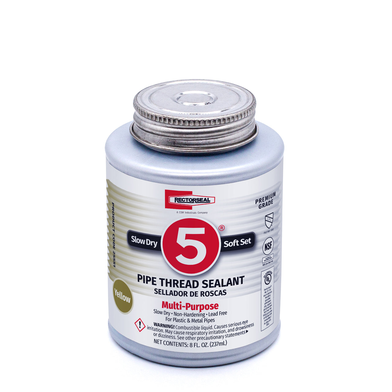 Rectorseal 25551 - No. 5 Pipe Thread Sealant - 1/2 Pint