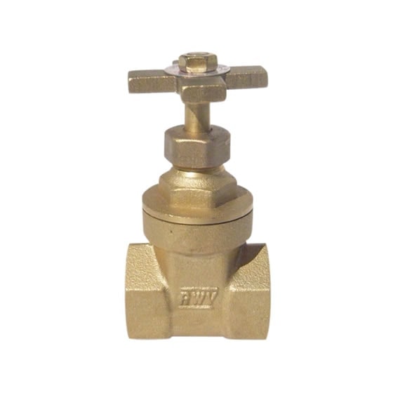 Red-White Valve 267CH - Cast Brass Gate Valve w/Cross Handle, FNPT x FNPT, 1-1/2"