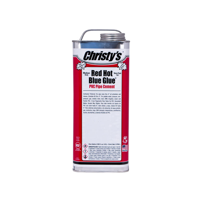 505195 - Christy's Red Hot Blue Glue PVC Cement - Low VOC - 1 Gallon