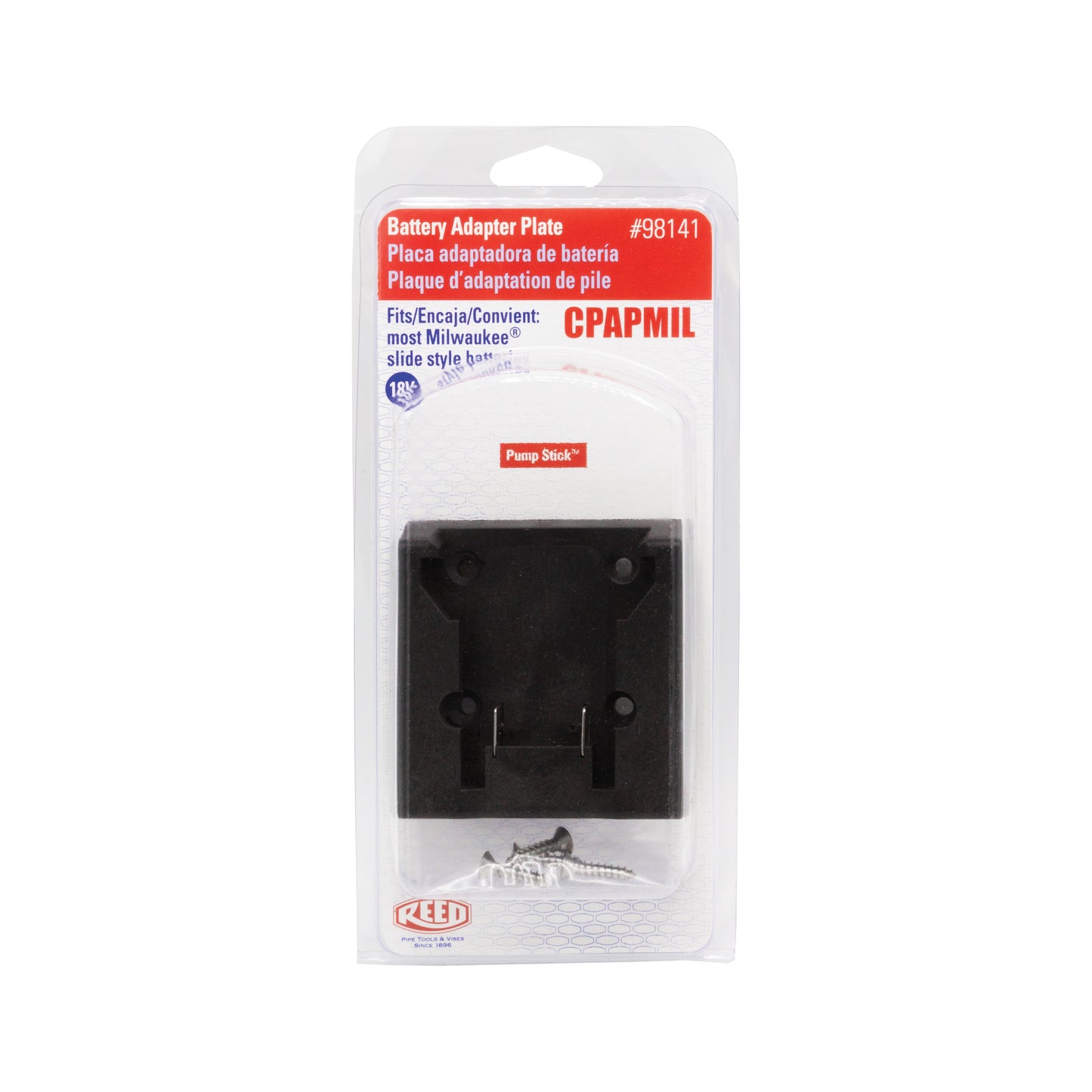 CPAPMIL - Pump Stick Battery Adapter Plate for Milwaukee Batteries