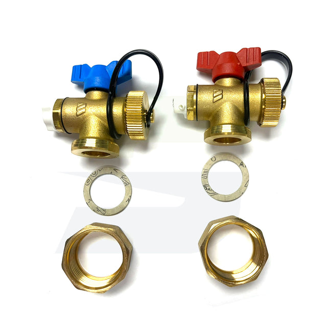 250226 - 1" BSPP Air Vent/Boiler Drain Combination Set w/ Gaskets