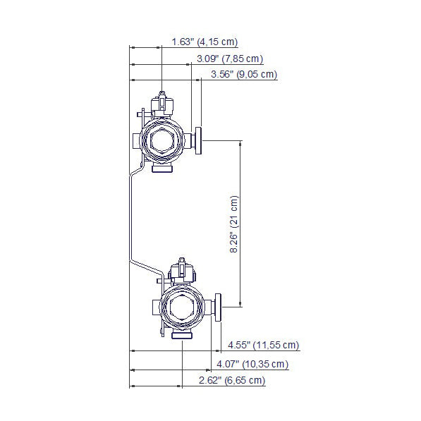 343382-001 - PRO-BALANCE 1-1/4" 10 Station Stainless Steel Manifold with Gauges