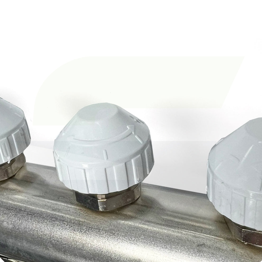 343378-001 - PRO-BALANCE 1-1/4" Stainless Steel Manifold With Gauges - 7 Outlet