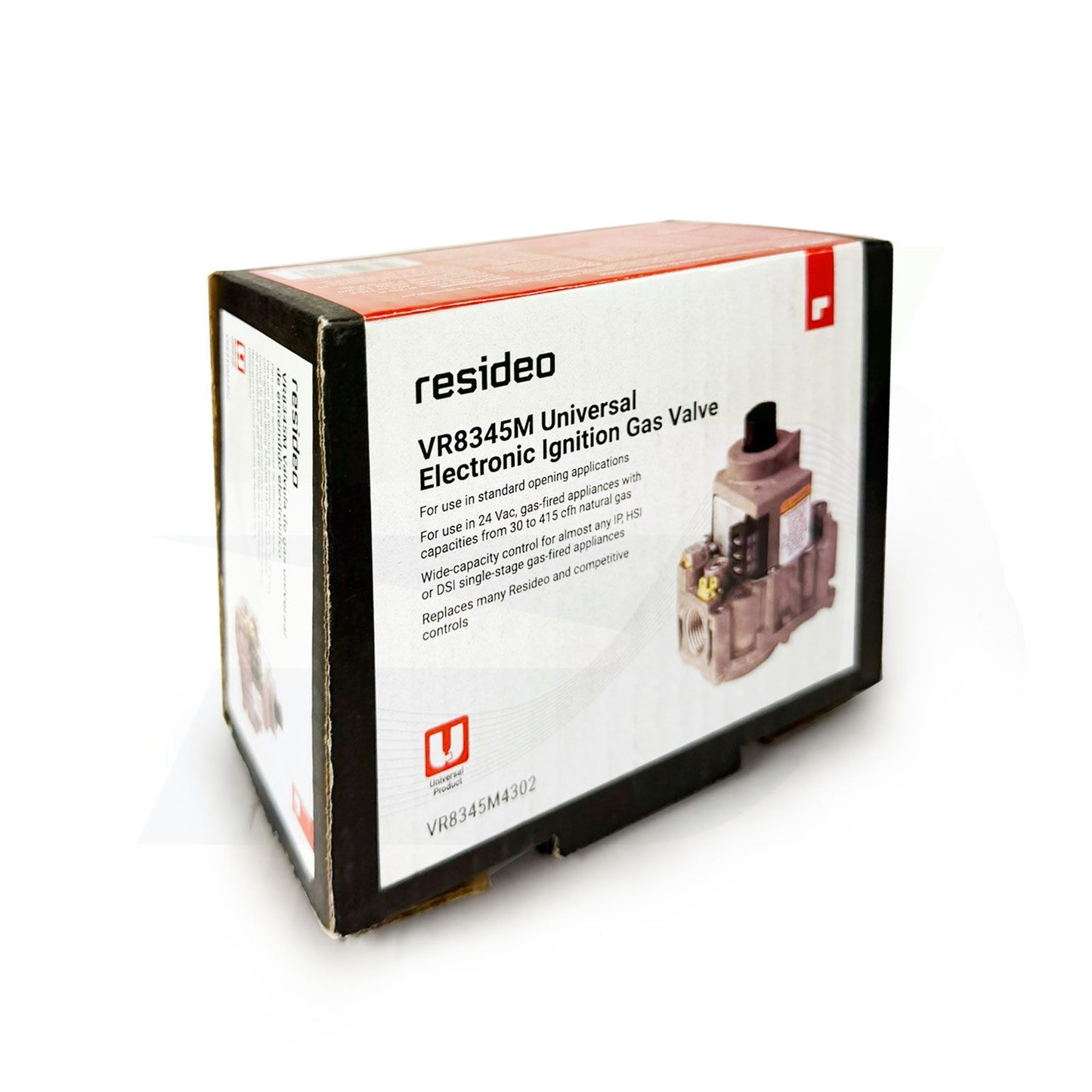 VR8345M4302 - Universal Intermittent Direct Ignition 24V Standard Opening Gas Valve, 3/4"