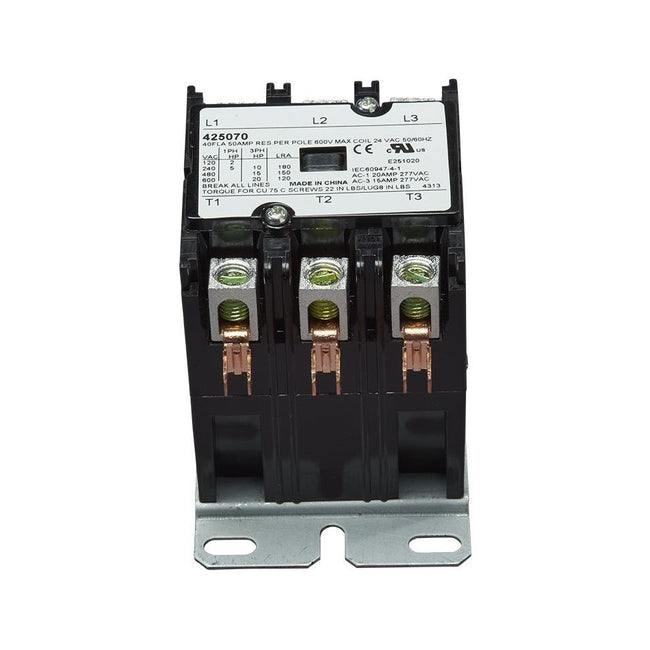 425070 - Contactor - 40A - 3-Pole - 24V