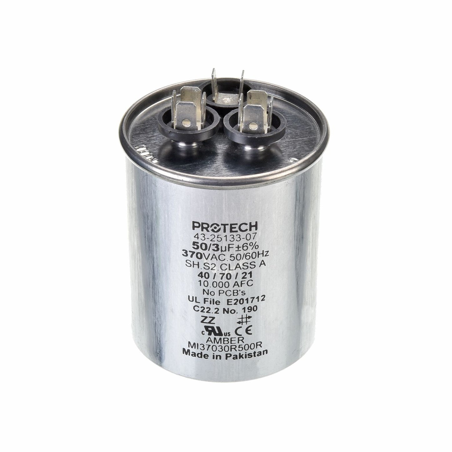 43-25133-07 - Dual Round Capacitor - 50/3 UF - 370V
