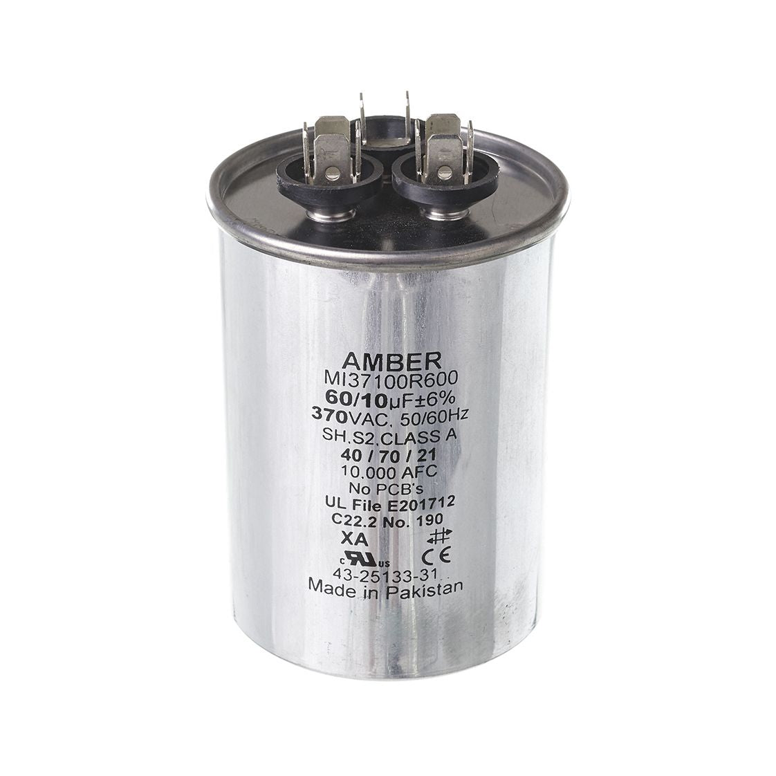 43-25133-31 - Dual Round Capacitor - 60/10 UF - 370V