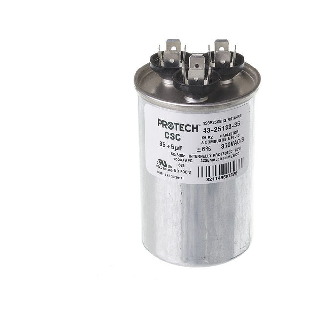 43-25133-35 - Dual Round Capacitor - 35/5 UF - 370V