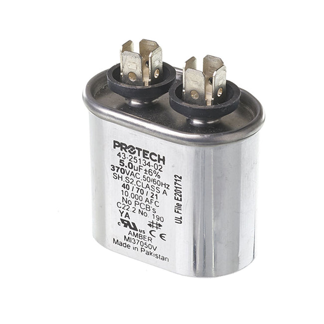 43-25134-02 - PROTECH Single Oval Capacitor - 5 UF - 370V