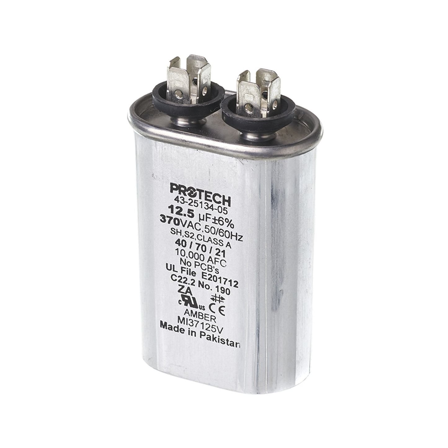 43-25134-23 - Single Oval Capacitor - 15 UF - 440V