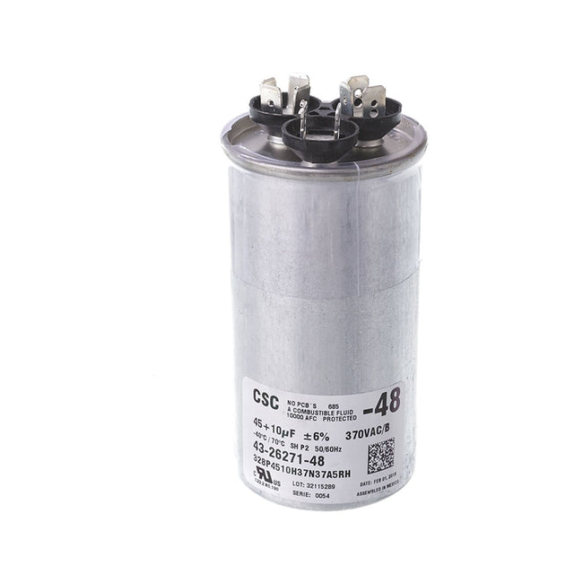 43-26271-48 - Dual Round Capacitor - 45/10 - 370V