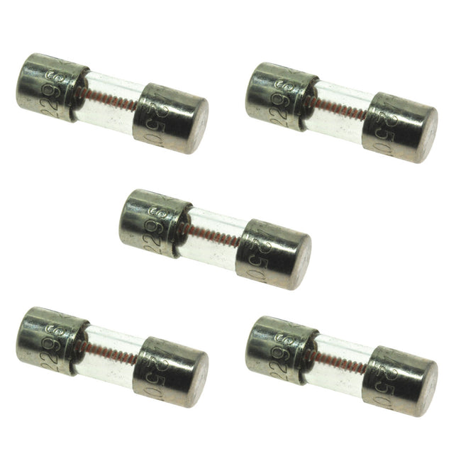 46-22863-82-5PK - 2A Glass Fast Acting Fuse - 5 Pack