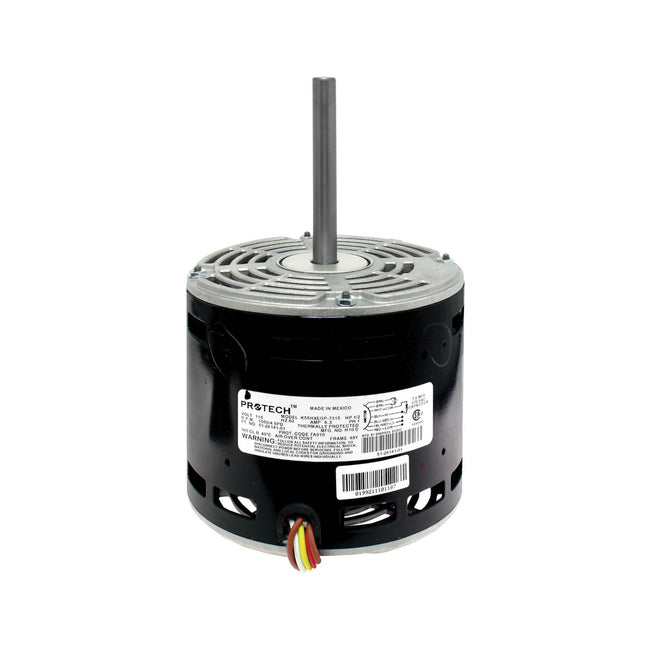 51-102500-01 - 1/2 HP Blower Motor - 1 Phase - 4 Speed - 1075 RPM - 120V