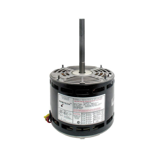 51-23022-41 - PROTECH Trip Saver Air Handler Motor - 1/6 to 1/2 HP - 1 Phase - 4 Speed - 1075 RPM - 208/230V