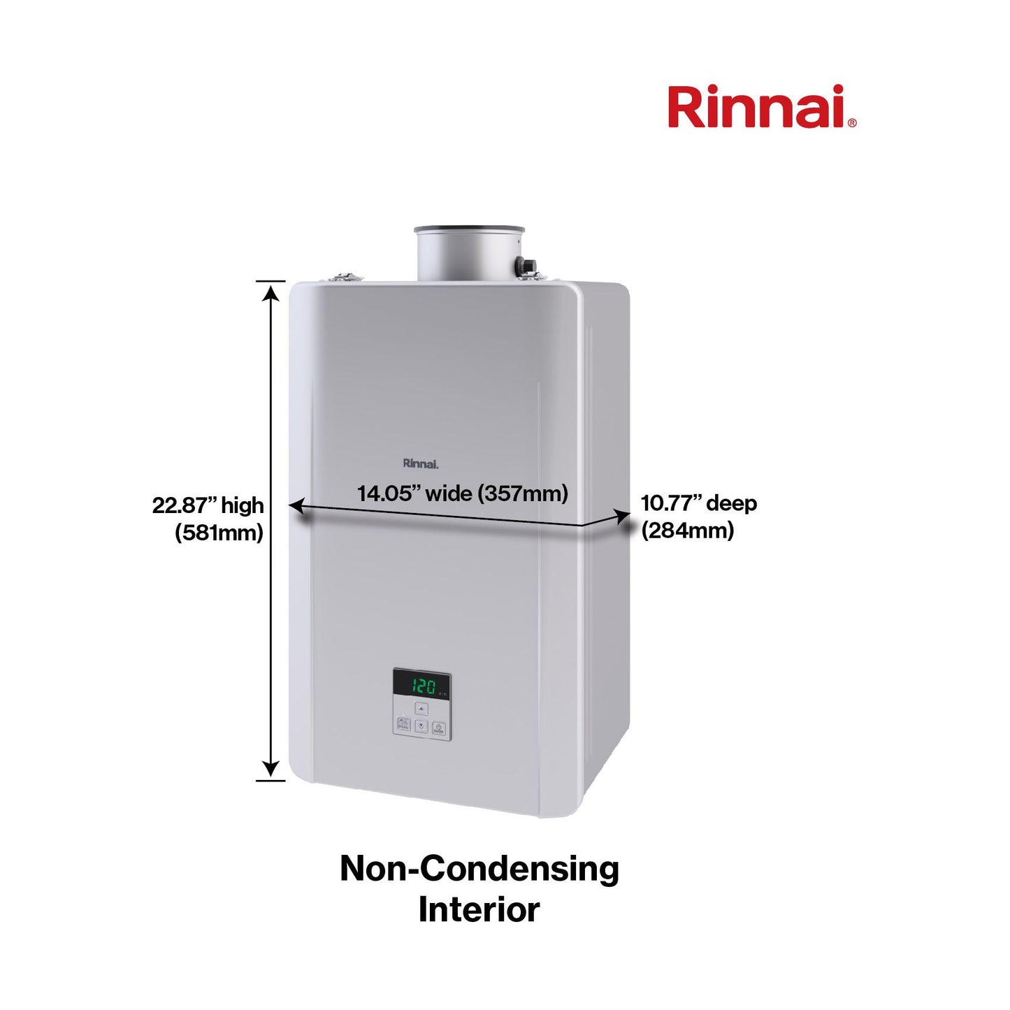 RE180IN - 180,000 BTU High Efficiency Non-Condensing Tankless Water Heater - NG