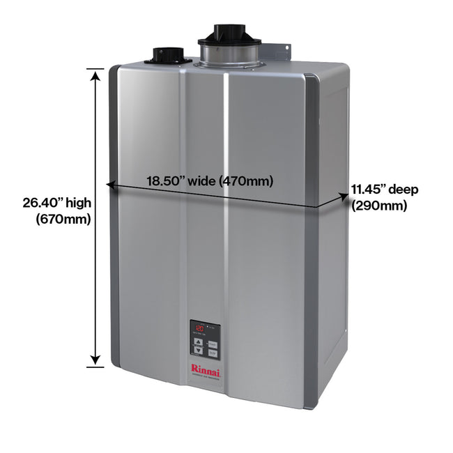 RSC199IN  - 199,000 BTU Super High Efficiency Recirculating Condensing Tankless Water Heater - NG