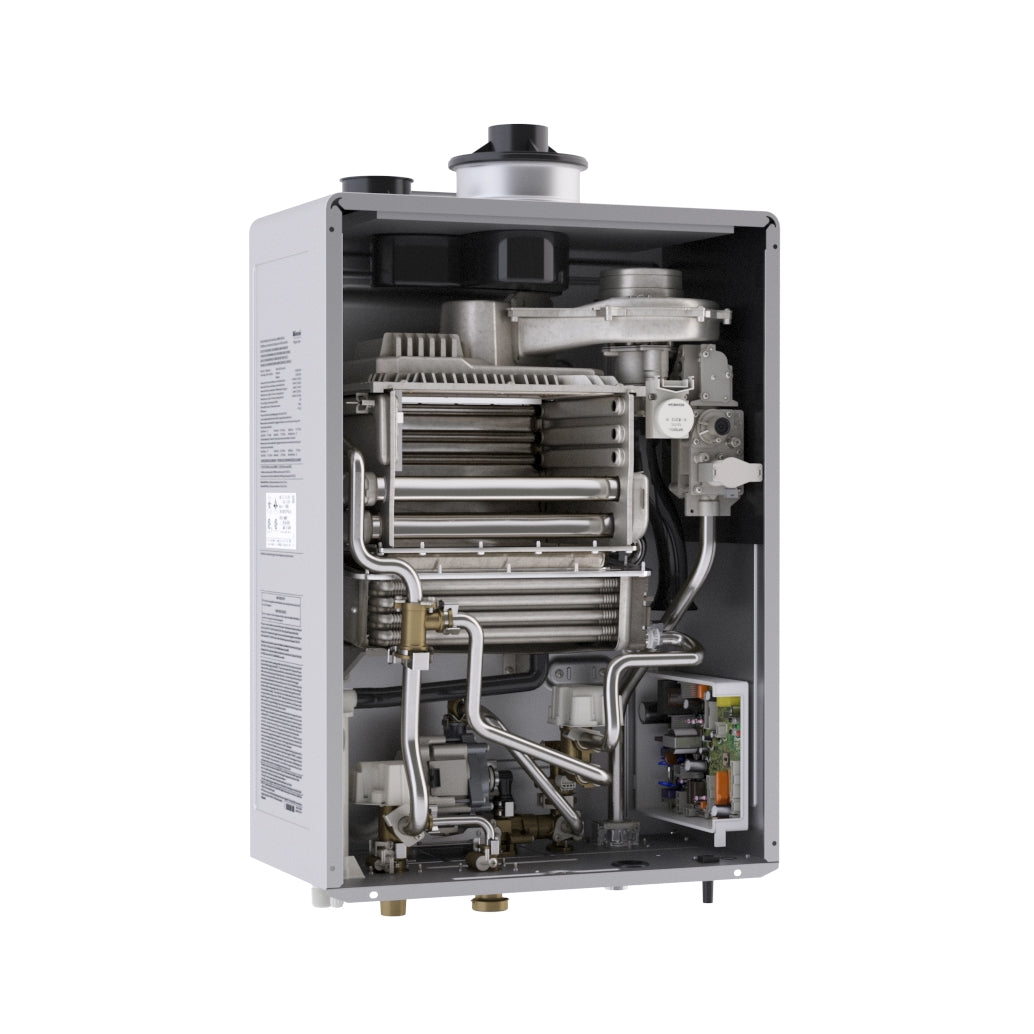 RU199IN - 199,000 BTU Super High Efficiency Condensing Indoor Tankless Water Heater - NG