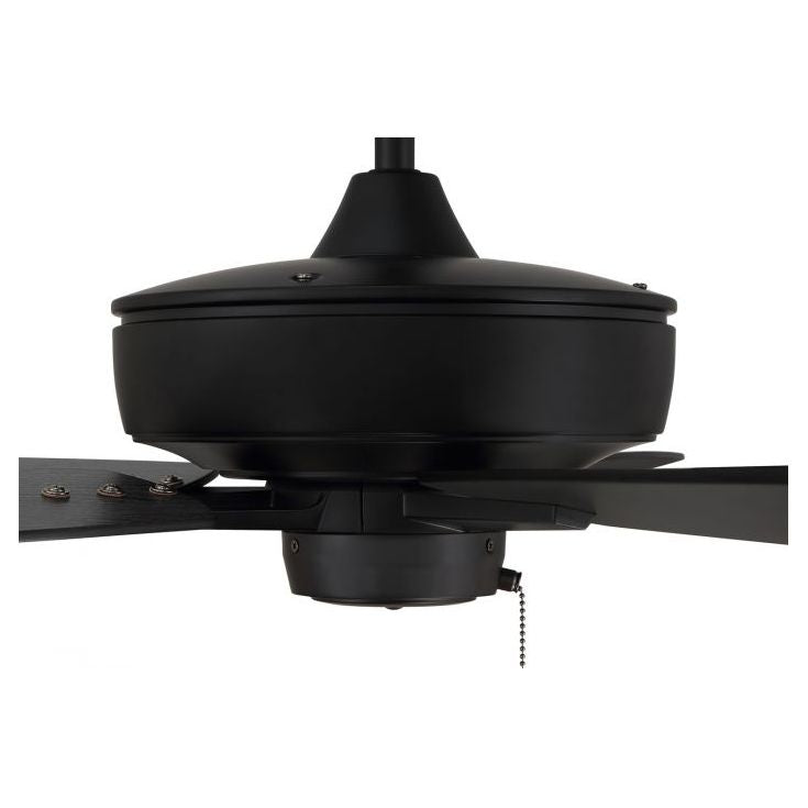 S60FB5-60FBGW - Super Pro 60" 5 Blade Ceiling Fan - Pull Chain - Flat Black