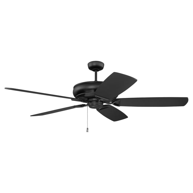 SAP62FB5 - Supreme Air Plus 62" 5 Blade Indoor / Outdoor Ceiling Fan - Pull Chain - Flat Black