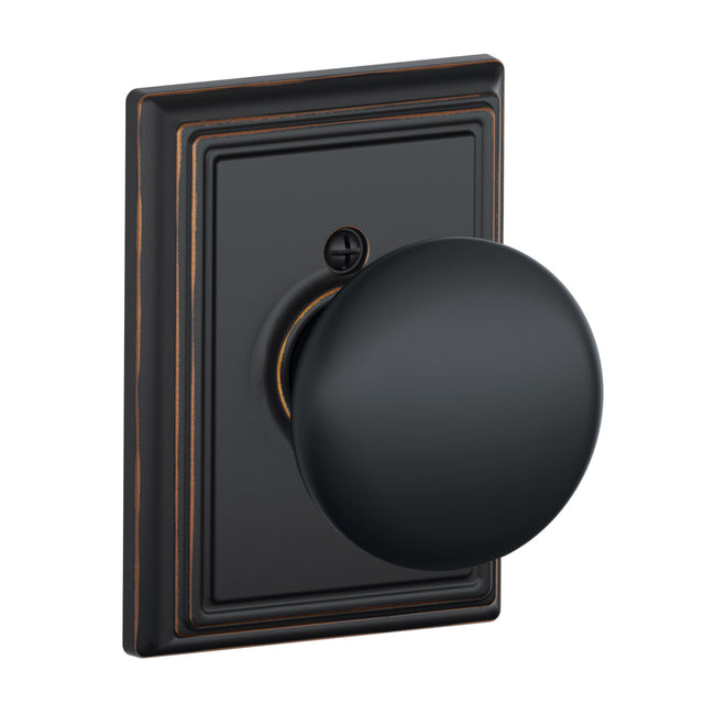 F170PLY716ADD - Plymouth Knob with Addison Rose - Single Dummy