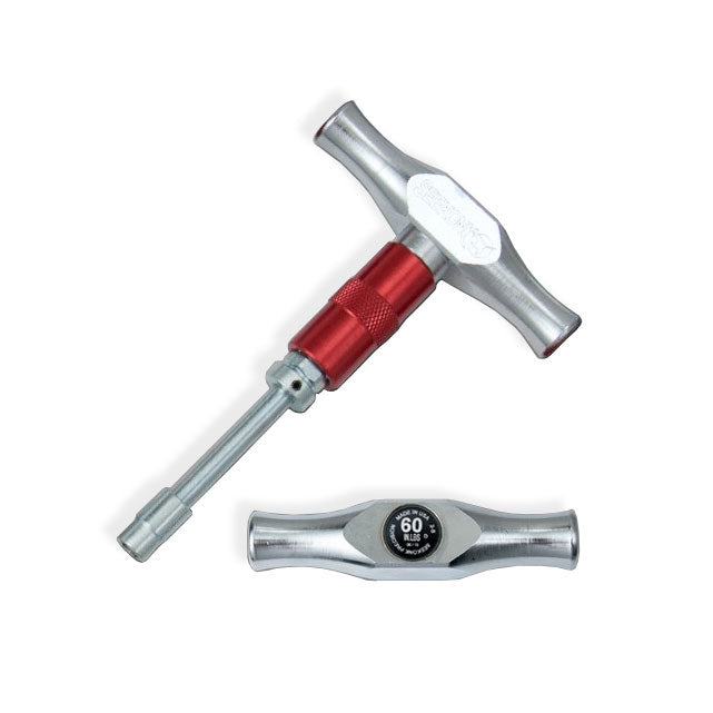 2-S - Plumber's T Handle Torque Wrench - 60 Inch Pounds -  5/16" Socket