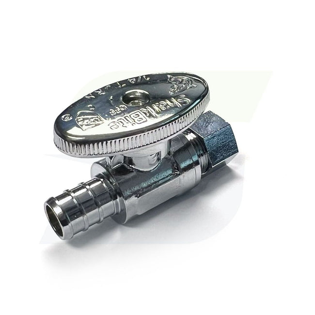 SharkBite 23057LF - 1/2" PEX x 3/8" OD Compression Straight Stop (Quarter Turn) Lead Free
