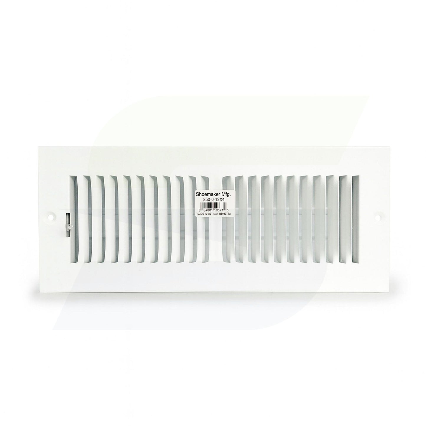 850 Series - 12" x 4" 2-Way Stamped Register for Ceilings / Walls in Soft White