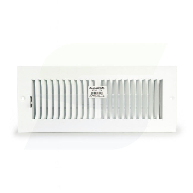 850 Series - 12" x 4" 2-Way Stamped Register for Ceilings / Walls in Soft White