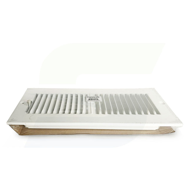 850 Series - 12" x 4" 2-Way Stamped Register for Ceilings / Walls in Soft White