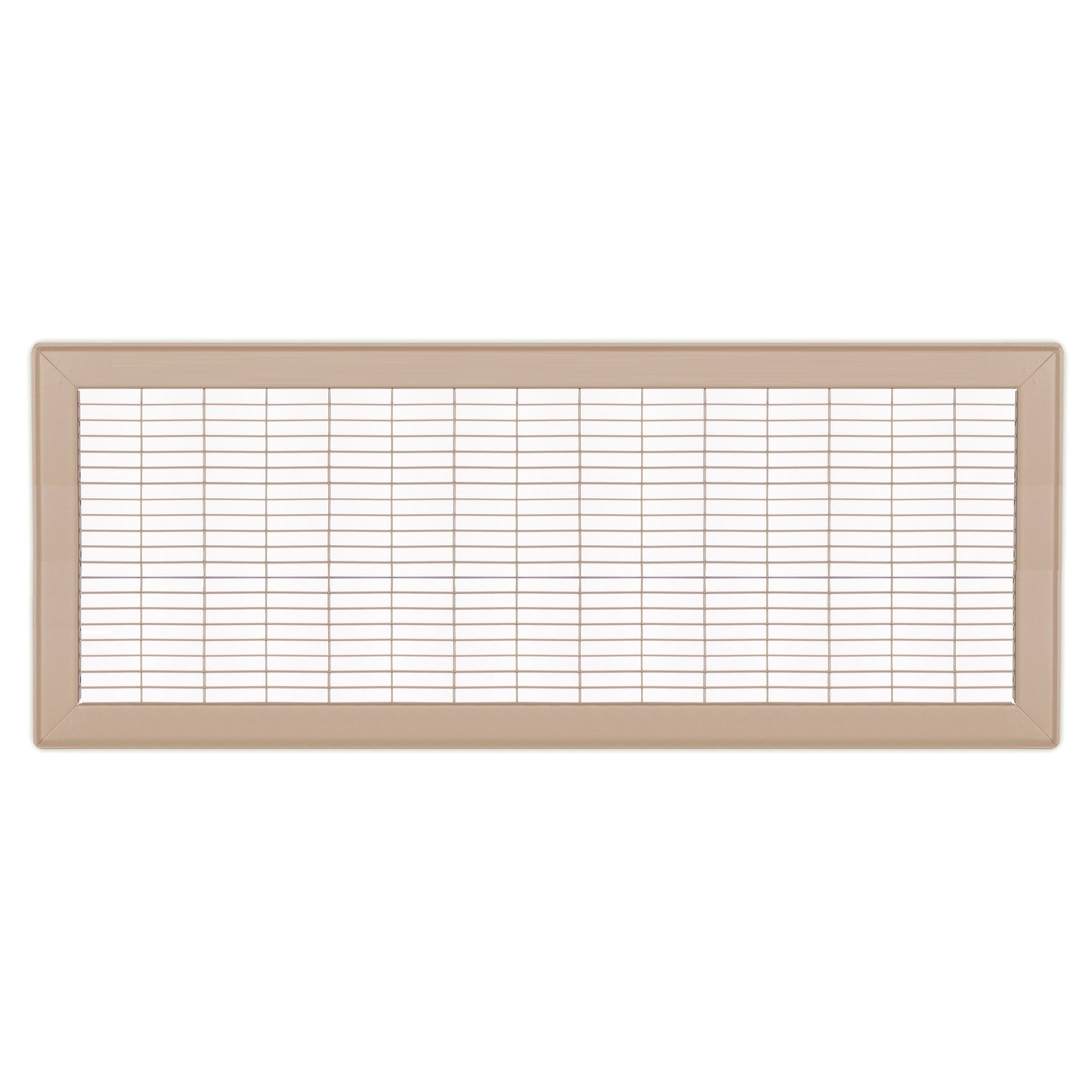 1600 Series - 10" x 30" Heavy Duty Floor Grille with 0 Degree Deflection in Driftwood Tan