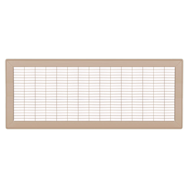 1600 Series - 10" x 30" Heavy Duty Floor Grille with 0 Degree Deflection in Driftwood Tan