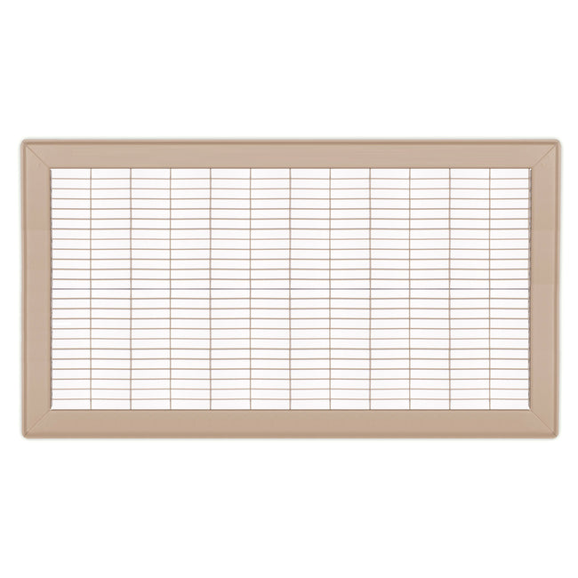 1600 Series - 12" x 24" Heavy Duty Floor Grille with 0 Degree Deflection in Driftwood Tan