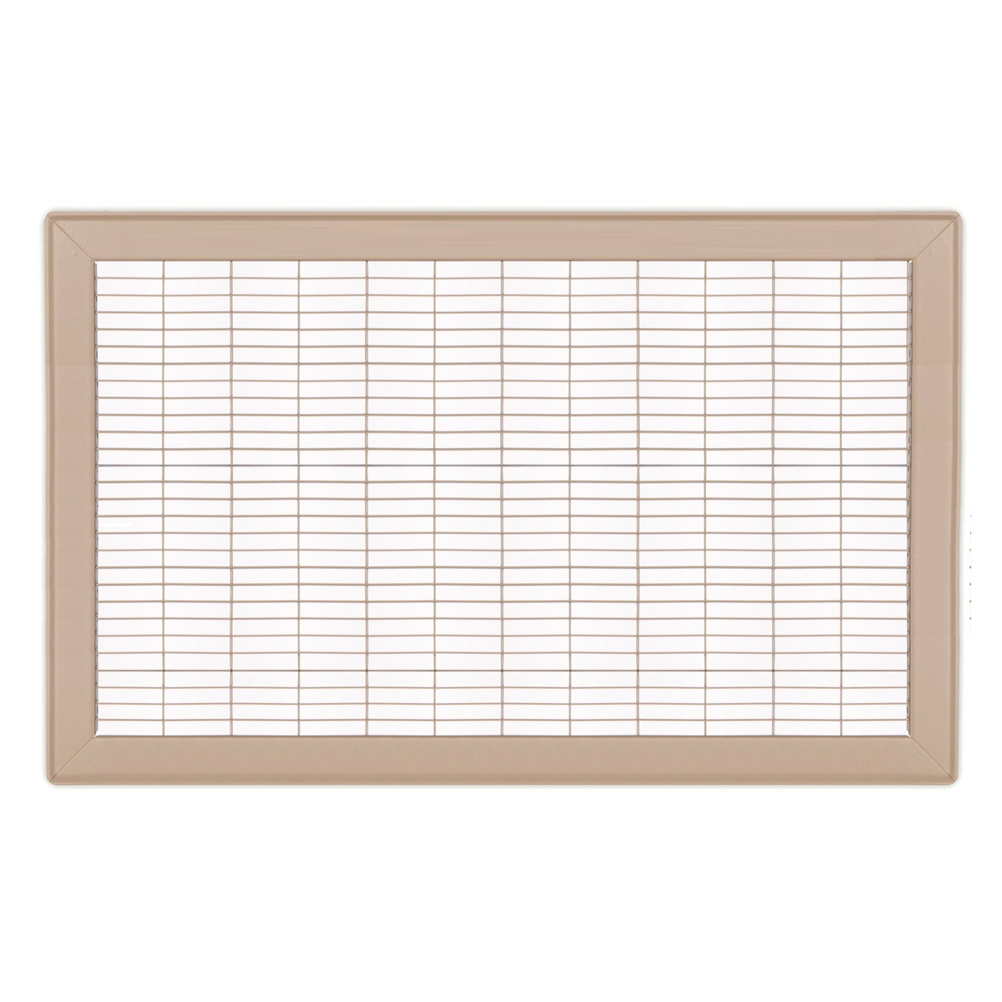 1600 Series - 14" x 24" Heavy Duty Floor Grille with 0 Degree Deflection in Driftwood Tan