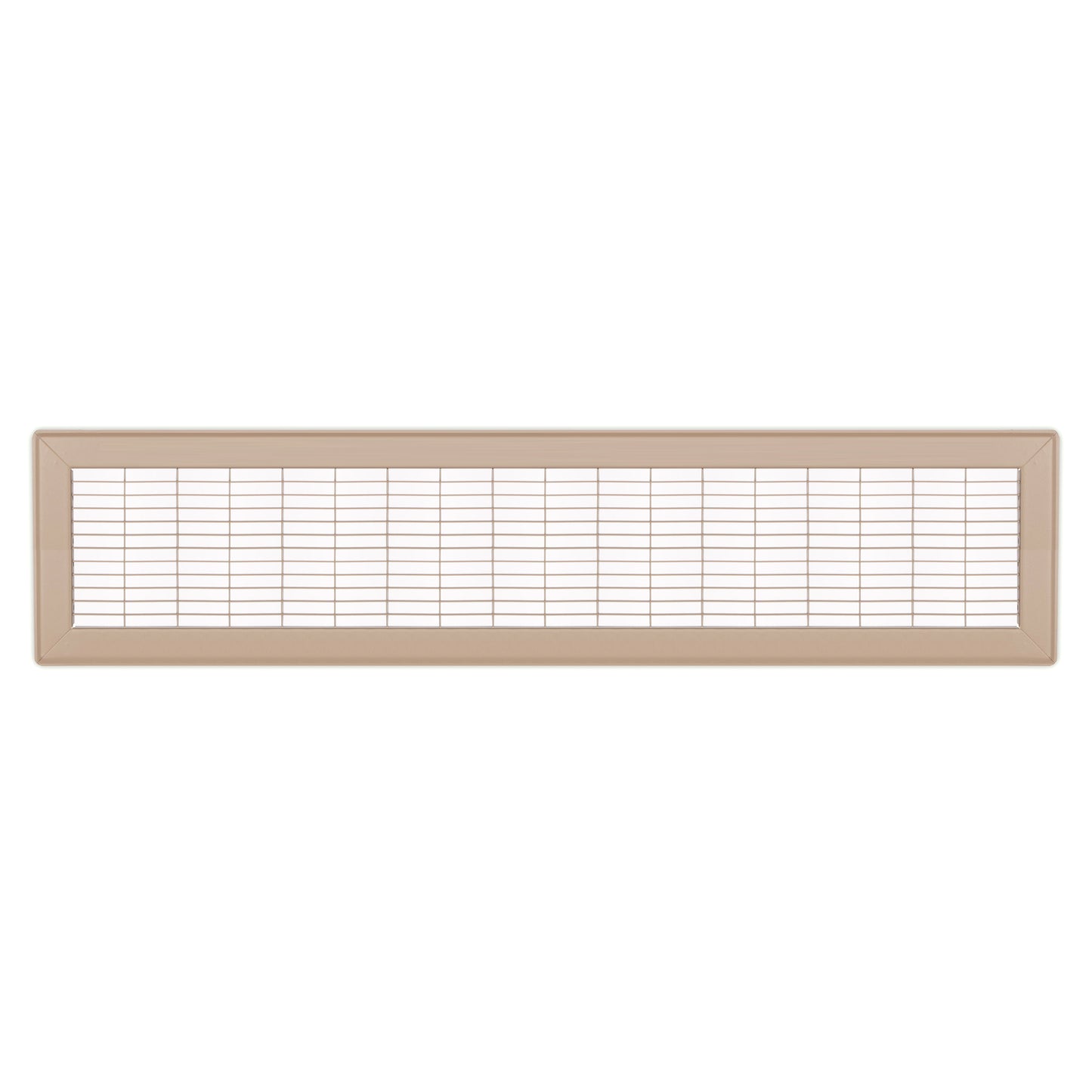 1600 Series - 6" x 30" Heavy Duty Floor Grille with 0 Degree Deflection in Driftwood Tan