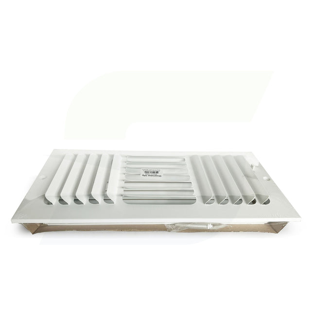 200 Series - 12" x 6" Stamped Curved Blade Register in White