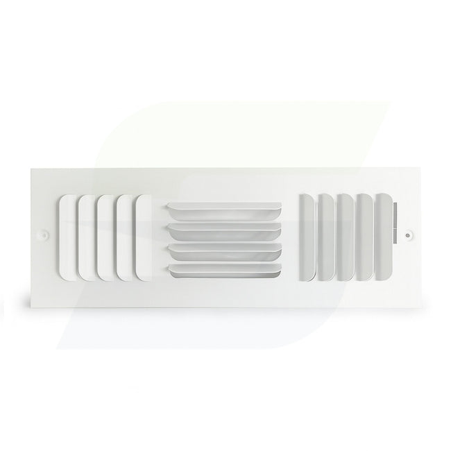 200 Series - 14" x 4" Stamped Curved Blade Register in White