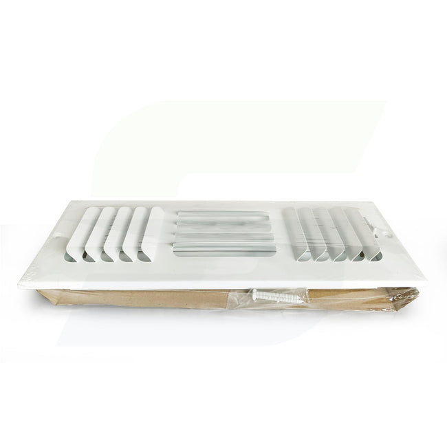 200 Series - 14" x 4" Stamped Curved Blade Register in White