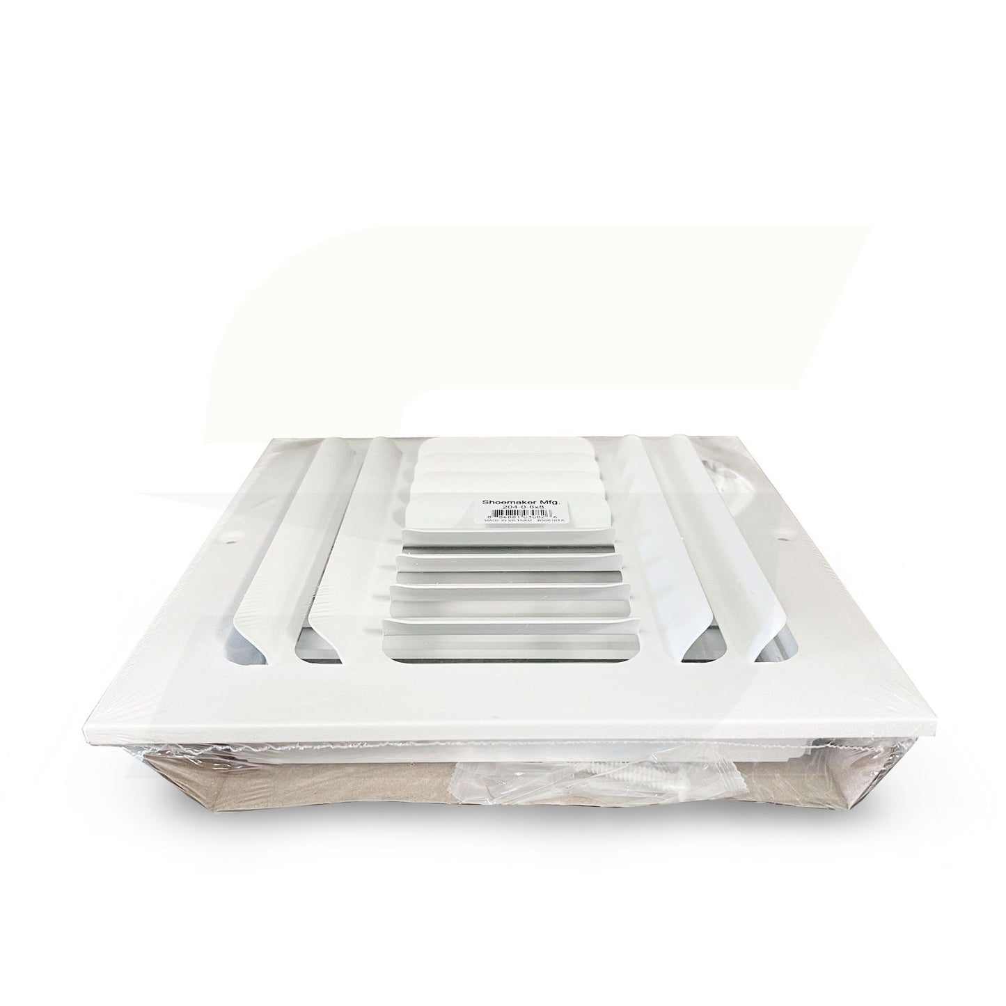 200 Series - 8" x 8" Stamped Curved Blade 4 Way Register in White