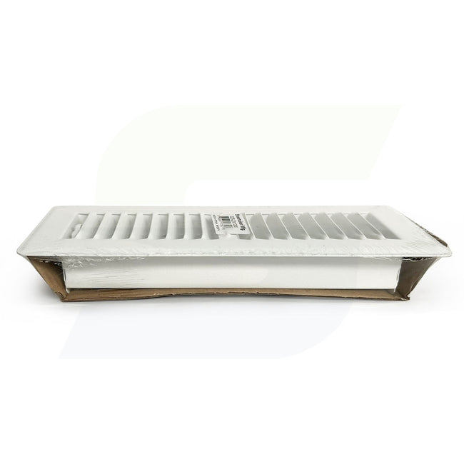 325 Series - 2" x 10" Heavy Gauge Stamped Deluxe Floor Register in White